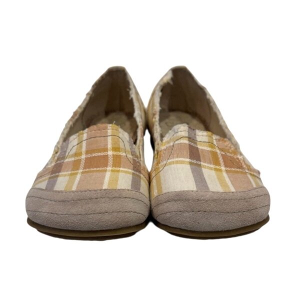 Mudd Women's Preform Plaid Flat Natural Size 9.5 NIB - Picture 3 of 9